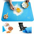 Silicone Baking Roti Mat With Measurements �Heat Resistant Non-Stick Flour Rolling & Kneading Dough Pad | Size 50x40 (Random Color)