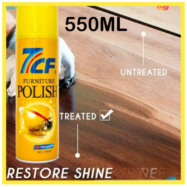 7CF Furniture Polish 550ml | Multi-Surface Shine & Protection Spray for Wood Furniture