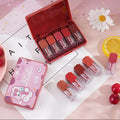Color Castle Velvet Matte Long Lasting Lip Gloss Set �Pack of 5 - Multi Color