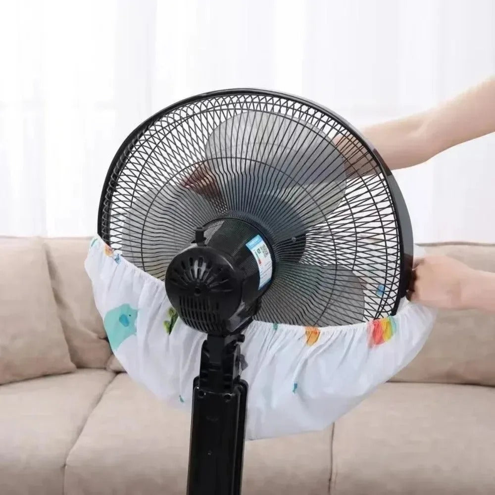 Fan Cover Cartoon Style Floor Standing Electric Fan Dust Cover Universal Electric Fan Protection Case Durable Quality (Random Design)