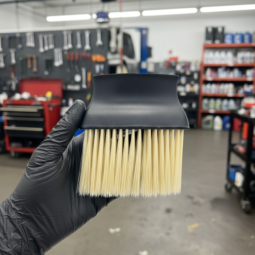 Car Interior Cleaning Brush Durable Quality Comfortable Grip Reliable Performance Effective Dust Removal