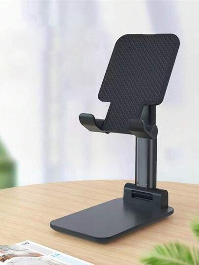Premium Foldable Desktop Stand �Adjustable Height & Multi-Angle Portable Mount for All Mobiles & Tablets