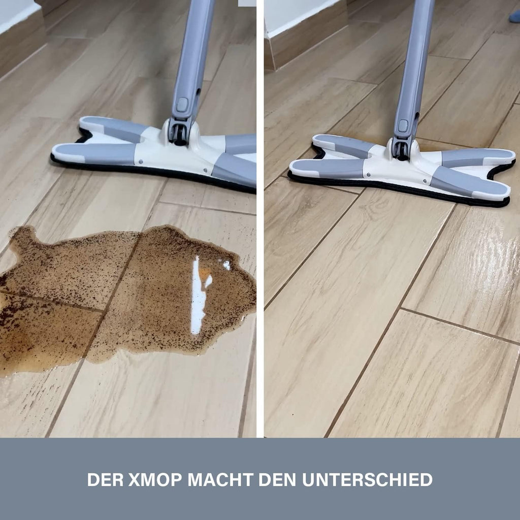 XMOP Floor Mop | Advanced Cleaning Technology | Easy Floor Wiping | Microfiber Head | Durable & Portable | With 1 Cloth
