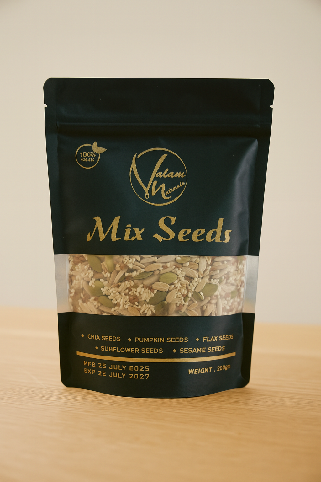 Valam Naturals Mix Seeds 250g �Healthy Blend of Pumpkin, Flax, Sunflower, Sesame & Chia Seeds