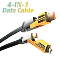 Logilink 60W Fast Charging Data Cable | 4-in-1 Multi USB PD | 1000 mm Length