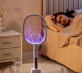 Rechargeable Mosquito Racket With Stand �Electric Insect Killer Bat For Indoor And Outdoor Use (Random Color)