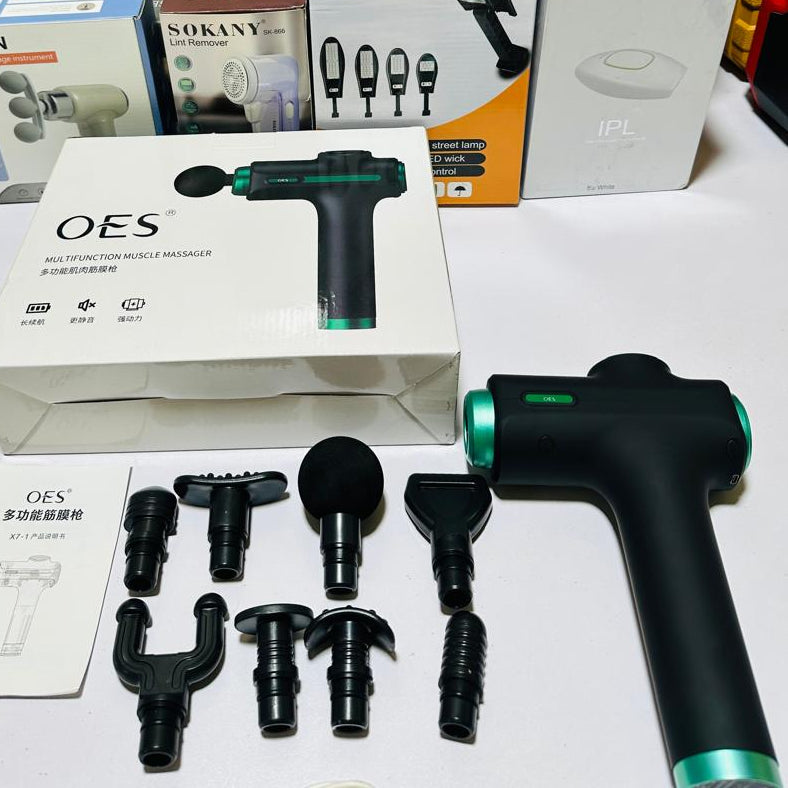8 in 1 Multifunction Muscle Massage Gun �Deep Tissue Percussion Massager with 8 Interchangeable Heads