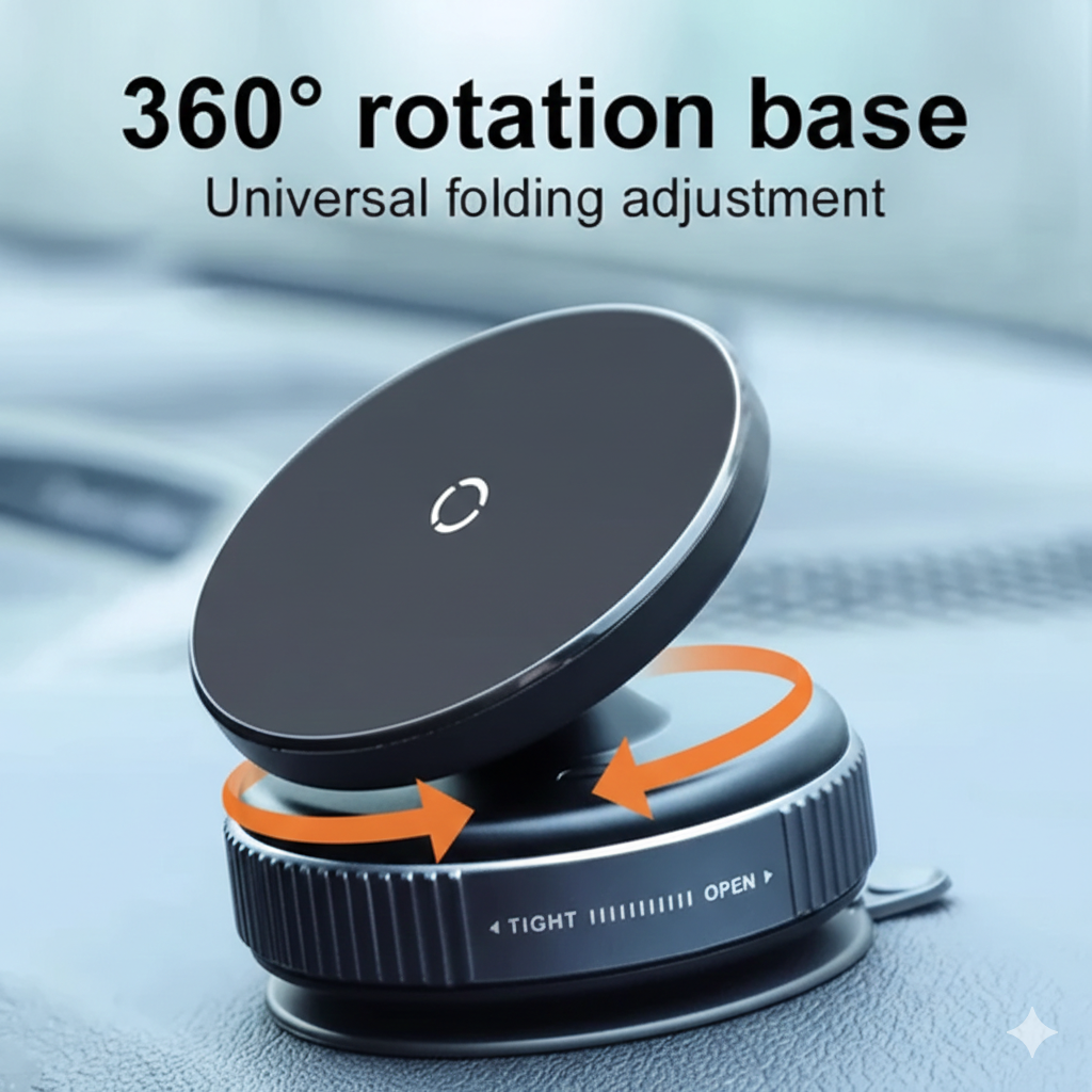 Professional Vacuum Suction Strong Magnetic Car Phone Holder 360? Rotation For All Phone Mobile Holder