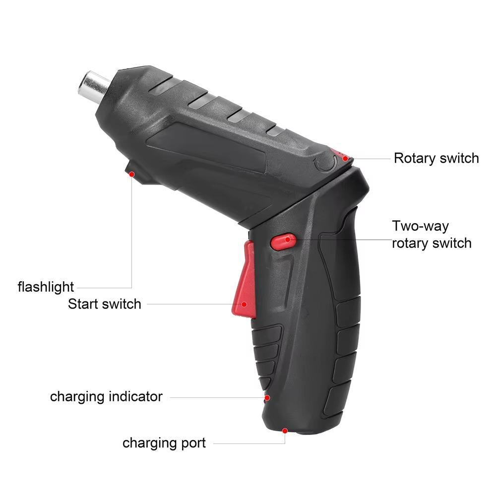 Premium Quality 47-in-1 Rechargeable Electric Screwdriver Set �Chrome Vanadium Steel Precision Tool Kit