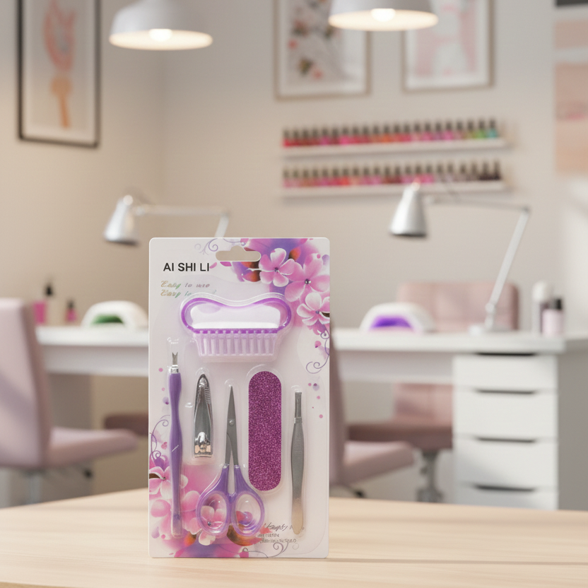 Multi Purpose Nail Manicure Care Set Providing Complete Grooming Everyday Nail Care Support
