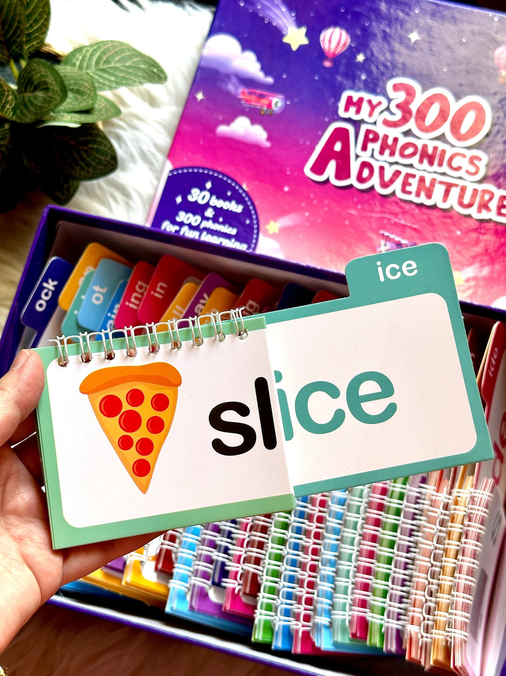 30 Read And Rhyme Flip Books Phonics Learning Set With 300 Words For Kids