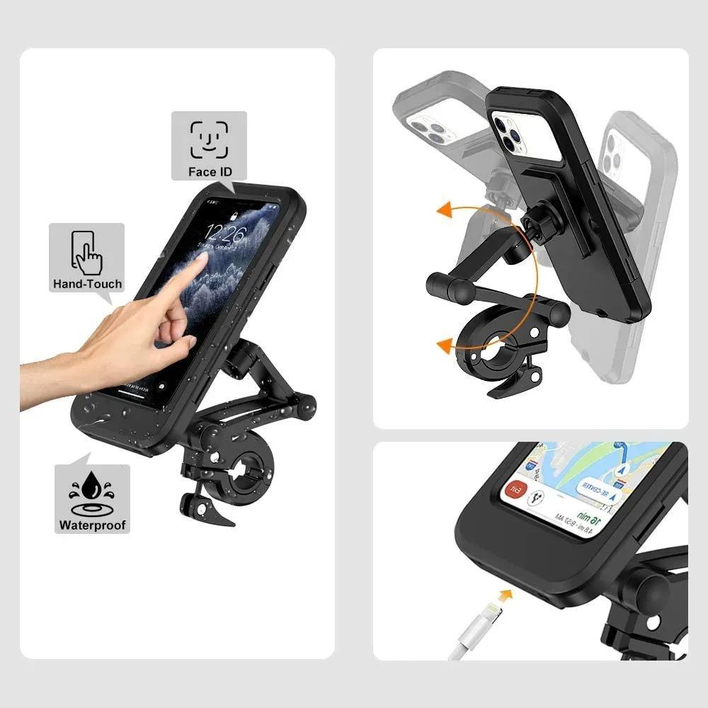 Waterproof Pro �100% Waterproof Touch Screen Bike Phone Mount