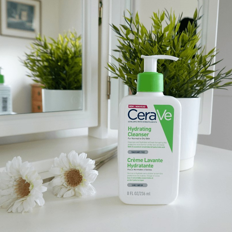 Cerave Hydrating Facial Cleanser 237ml �Gentle Moisturizing Face Wash With Hyaluronic Acid And Ceramides For Normal To Dry Skin