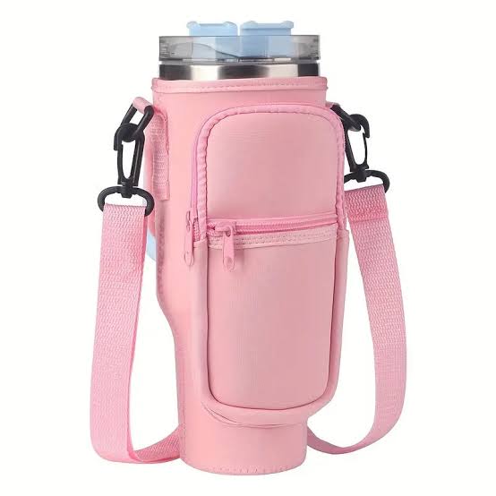 Portable Carry Bag for 40oz Stainless Steel Tumbler with Adjustable Strap | Random Color