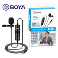 Boya BY M1 Professional Lavalier Lapel Microphone 3.5mm Clip On Mic For Android Smartphone DSLR Camera PC Audio Video Recording