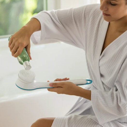 Bathing Spinning Brush with Mesh Sponge Stone – photo 4