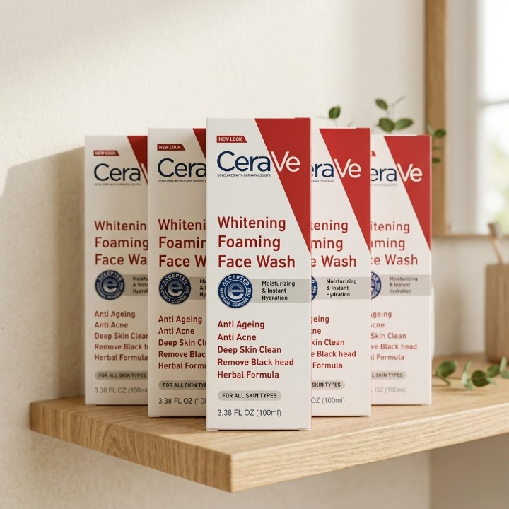Cerave Whitening Foaming Face Wash 100ml Anti Ageing Anti Acne Deep Skin Clean
