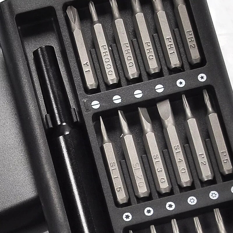 24 In 1 Screwdriver Bit Set Magnetic Disassembly Tool Durable Compact And Versatile Repair Kit For Daily Use