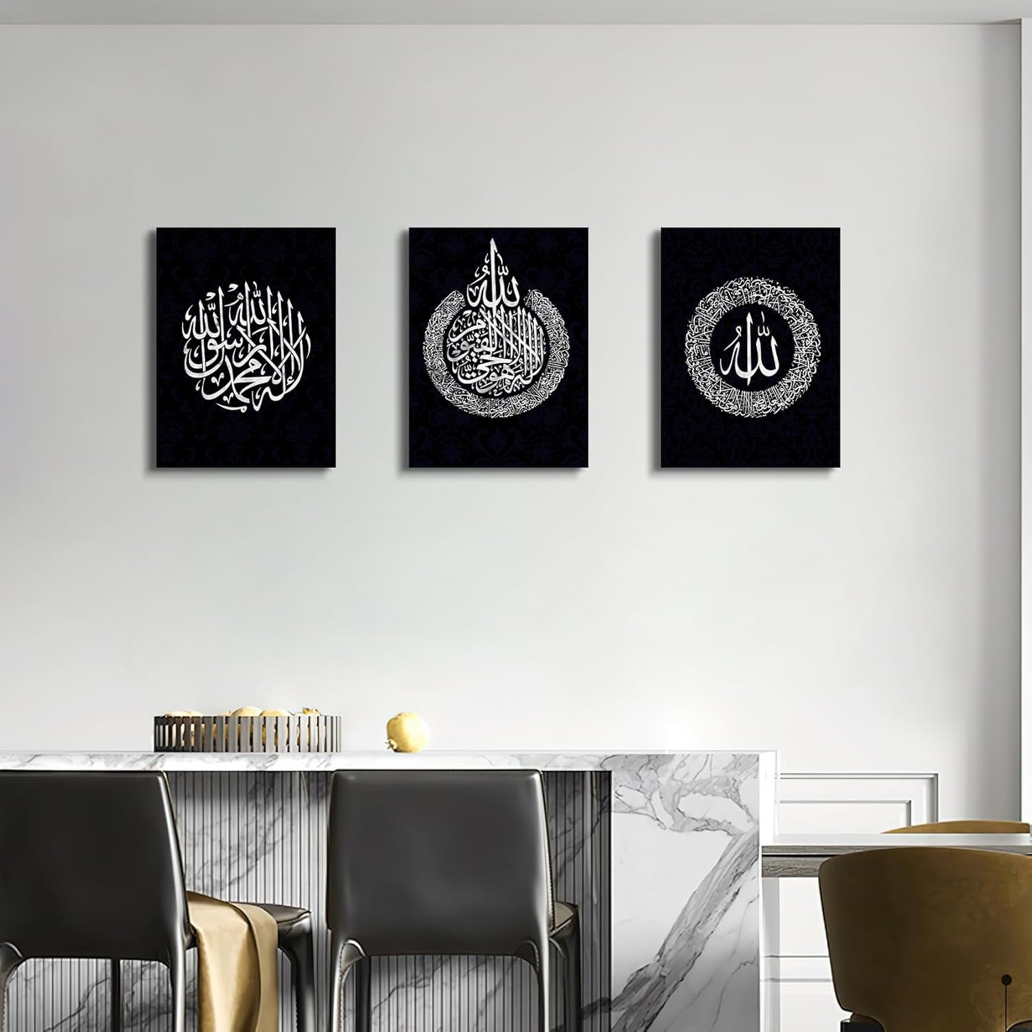 Set of 3 Premium Wall Art Photo Tiles �Modern Home Decor Sets 8x11