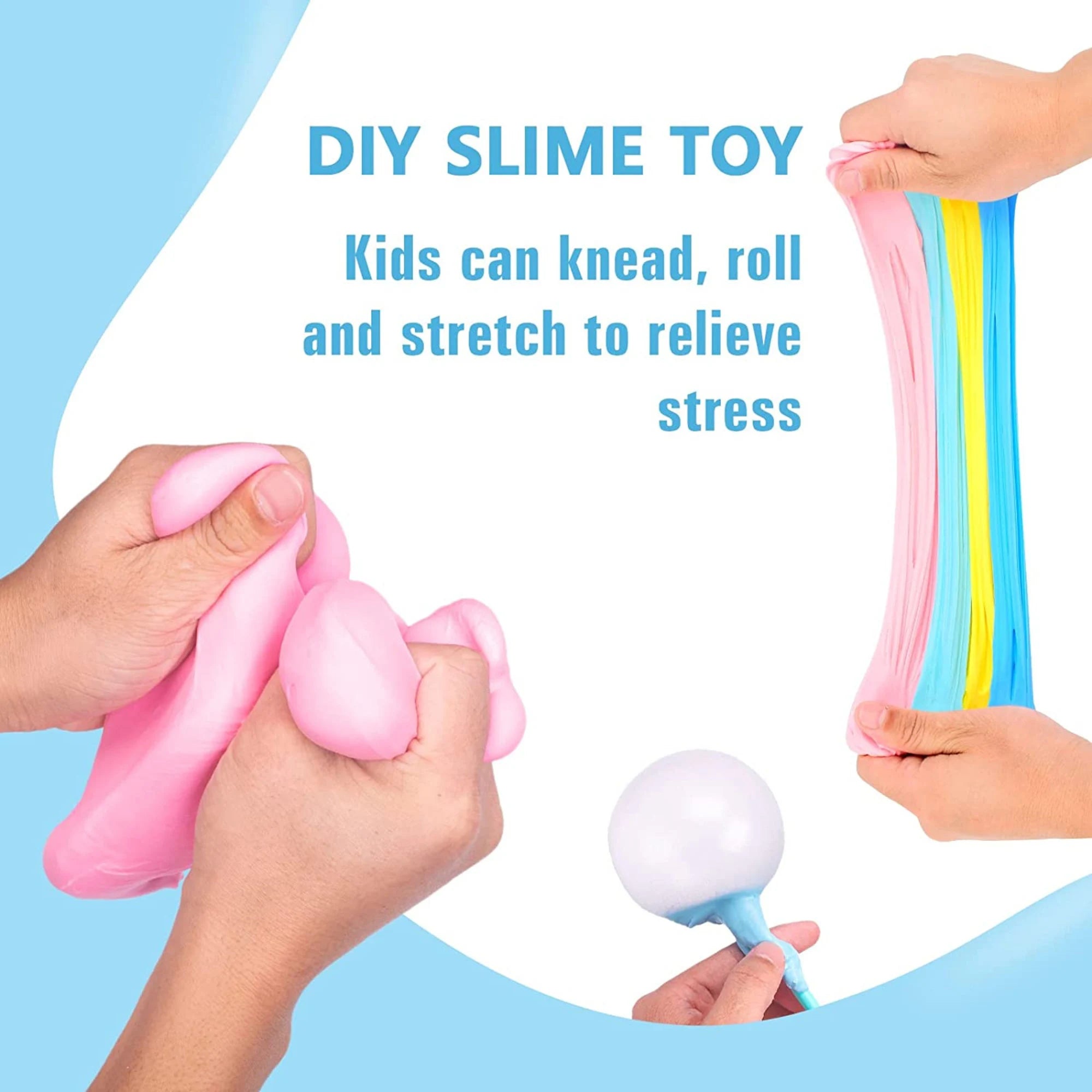 Colorfull Slime 200ml pack of 3 different colors mix colors