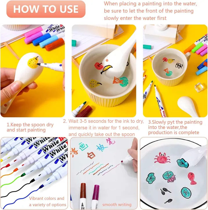 Doodle/ Floating Markers ( 8 pcs set) Painting Drawing Marker for kids