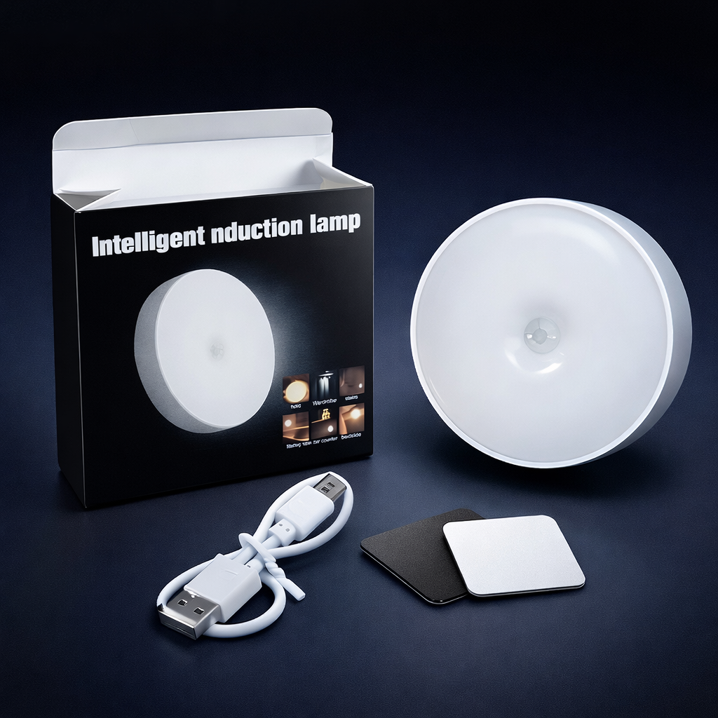 Intelligent Induction Lamp �Smart Motion Sensor Rechargeable Wireless Night Light l Sensor With Button
