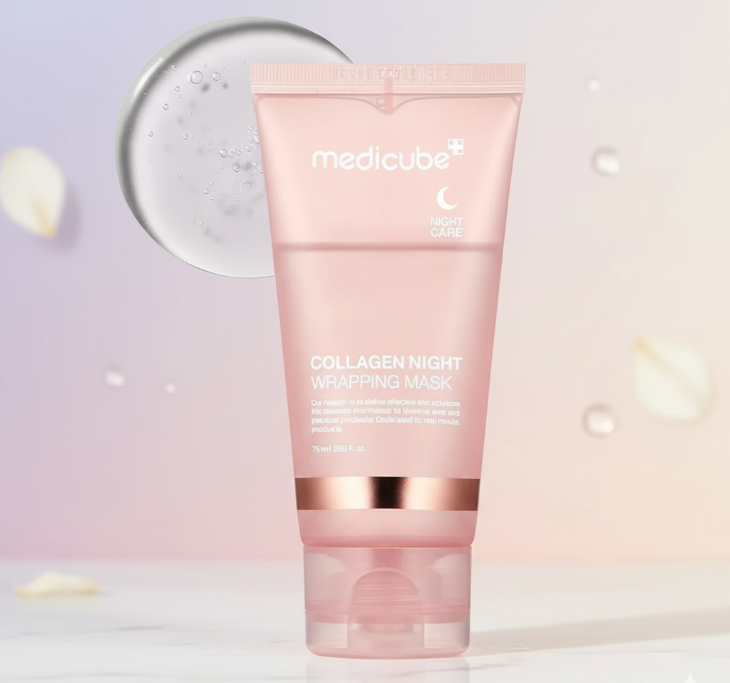 Medicube Collagen Night Wrapping Mask Overnight Elasticity And Hydration Peel Off Mask Providing Gentle Care - 75ML