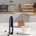 Electric Coffee & Egg Beater | USB Rechargeable | 2-in-1 Handheld Mixer | Adjustable Speed Frother & Milk Foamer