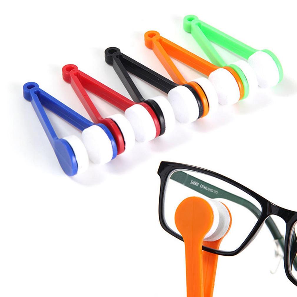 Mini Microfiber Eyeglasses Cleaner �Pocket-Size Lens Cleaning Tool (Random Color)