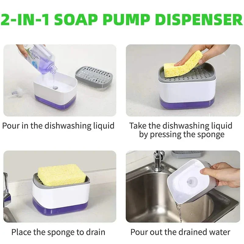 Royal 2-in-1 Soap Pump Dispenser with Sponge – photo 5