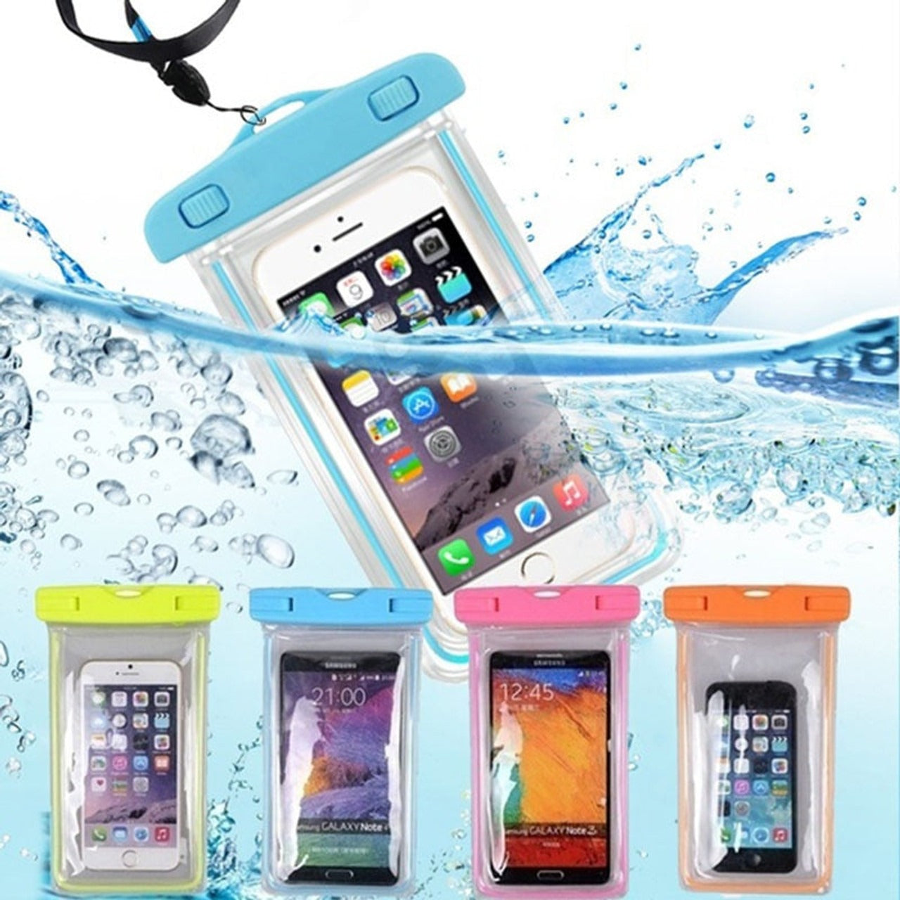 Universal Waterproof Mobile Phone Pouch | Protects Against Water, Dust, Sand & Snow | Durable & Safe (Random Colour)
