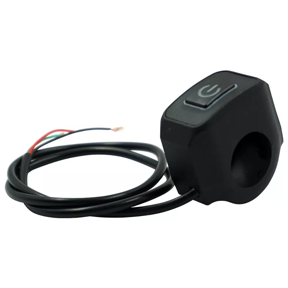 Motorcycle On Off LED Switch Push Button Handlebar Mount | Random Color