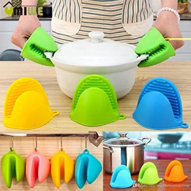 Silicone Heat Resistant Gloves Clips Insulation Non – photo 1