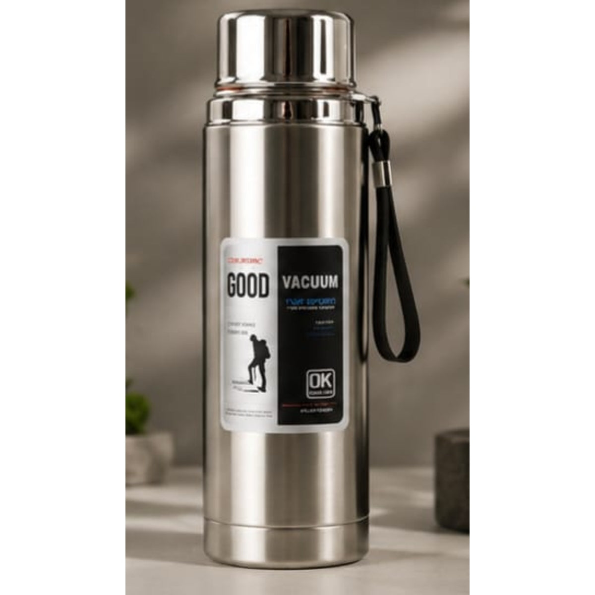 Premium 1000ml Stainless Steel Water Bottle �Leakproof Insulated Water Flask (Random Color)