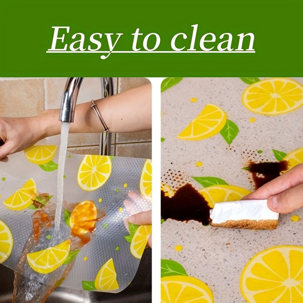 Waterproof Kitchen Mat Shelf Liner 45?150 �Easy To Clean, Oil Proof, Anti Slip Multipurpose Drawer And Shelf Cover (Random Color)