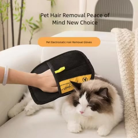 Pet Hair Remover Portable Washable Clothes Hair Dehairing Gloves Pet Cleaning Products Pet Accessories