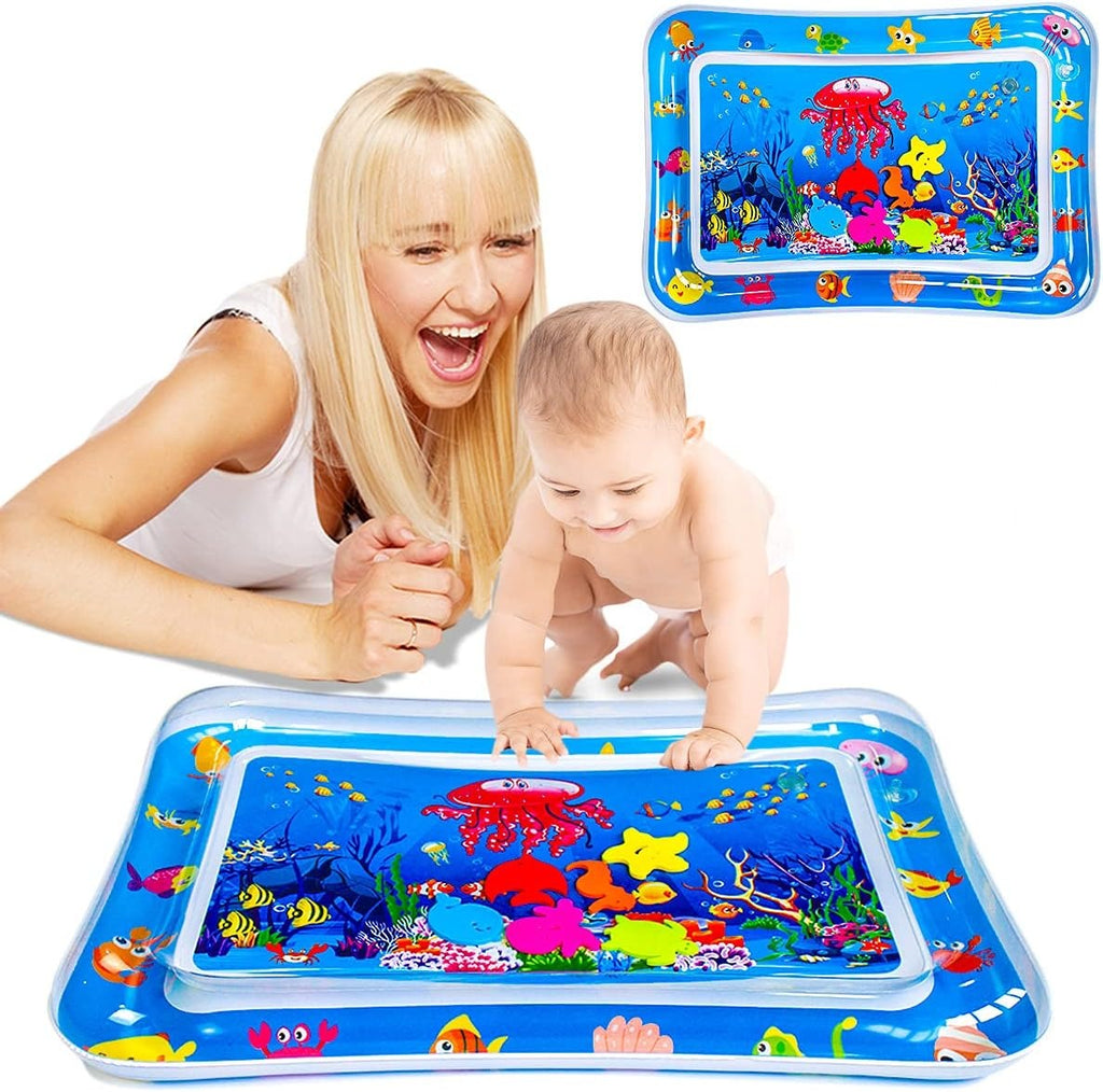 Inflatable Baby Play Mat Water Play Mat For Kids Leakproof Baby Tummy Time Pool Type Mat 69x50x8cm