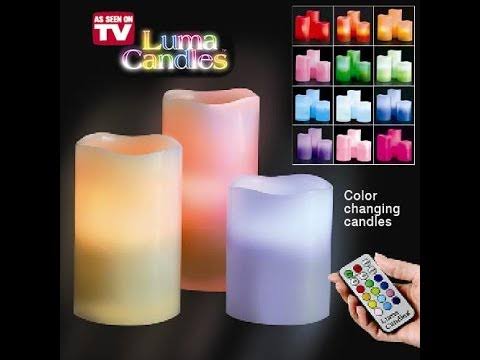 3 Magic Colour Changing Candles And 1 Remote Control In 1 Box (Random Colour)