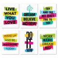 Set of 6 Premium Wall Art Photo Tiles �Modern Home Decor Sets 8x11