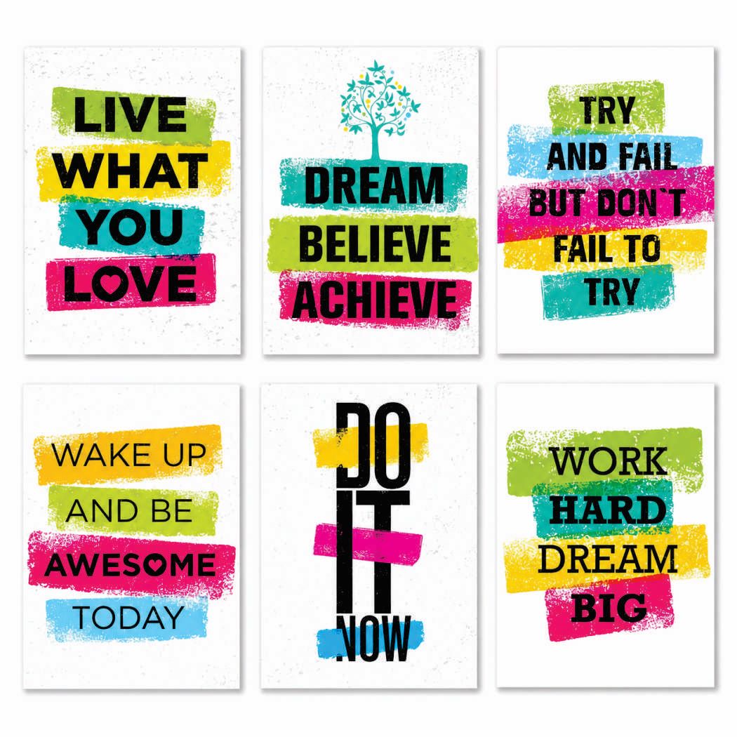 Set of 6 Premium Wall Art Photo Tiles �Modern Home Decor Sets 8x11