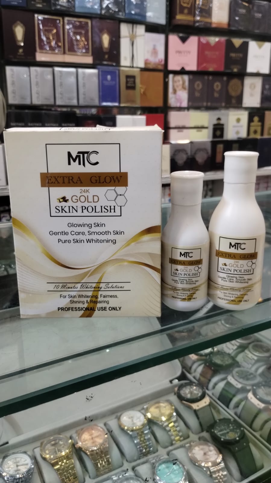 MTC International Extra Glow 24K Gold Skin Polish Kit �Professional Face & Body Brightening System