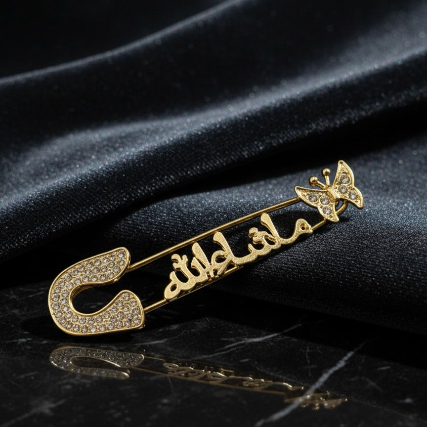 Islamic Safety Pin �Elegant And Durable Accessory With Traditional Design For Daily Wear And Spiritual Significance