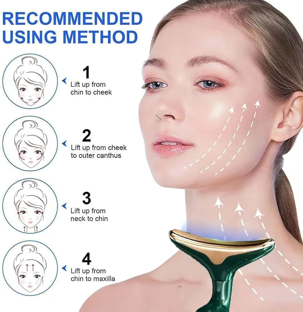 3-in-1 Face Slimming & Uplift Wand �Thermal & Vibration Beauty Massager for Face and Neck