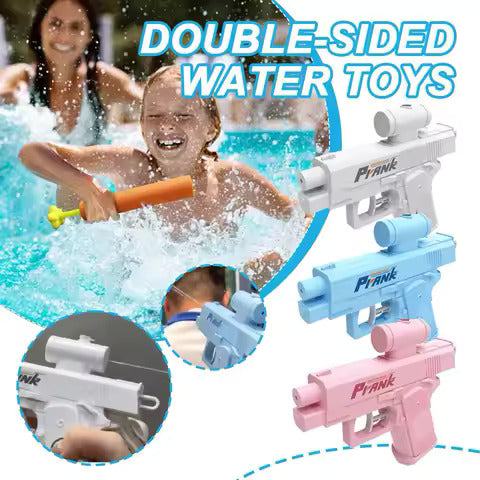 Funny Double-Sided Reverse Water Gun �Mini Tactical Prank Sprayer Toy for Kids & Adults | Summer Pool & Beach Water Fight Blaster (Random Color)