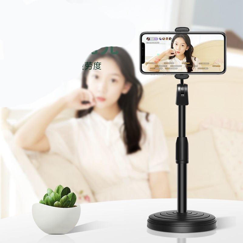Adjustable Mobile Phone Stand with Flexible Gooseneck Arm & Stable Base for Recording, Live Streaming & Video Calls