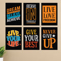 Set of 6 Premium Wall Art Photo Tiles �Modern Home Decor Sets 8x11