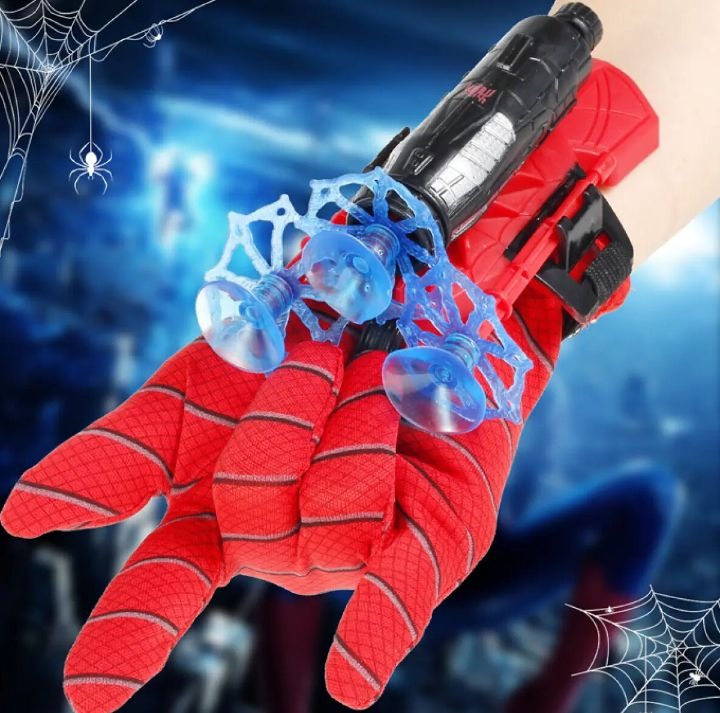 Spider Man Shooter Gloves Toy For Kids �Fun Role Play Web Launcher With Bullets And Launcher Set For Boys And Girls