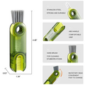 3-in-1 Silicone Cup Brush Set | U-Shaped Bottle Cleaner with Steel Balls & Straw Lid Scrubber | Multi-Functional Kitchen Cleaning Tool (Random Color)