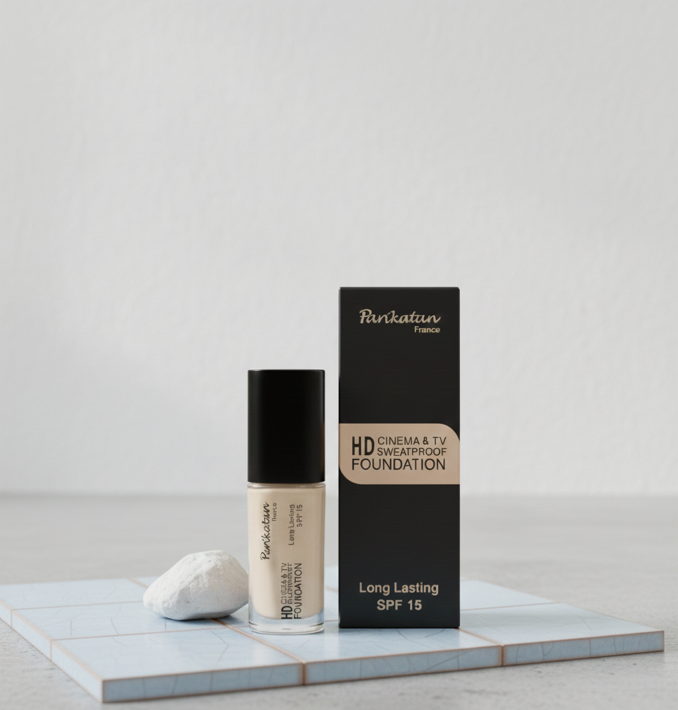 Parkistan France HD Cinema & TV Sweatproof Foundation �Long Lasting, SPF 15, Full Coverage Makeup