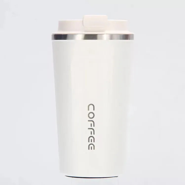 510ml Large-capacity Coffee Cup Keep Heat Stainless Steel Double-layer Smooth Edge Water Bottle Mug for Daily Use (random colors)